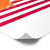 Casual pop-uppop met vlag in kleur poster (Hoek)