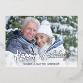 Casual Prettige feestdagen Modern Script (Voorkant)