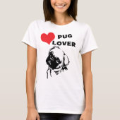 Casual Pug Lover T-shirt (Voorkant)
