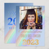 Casual regenboogWaterverf, foto 2023 Kaart (Voorkant / Achterkant)