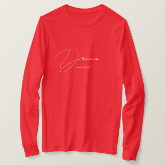 Casual rood volledig Sleeve T-shirt