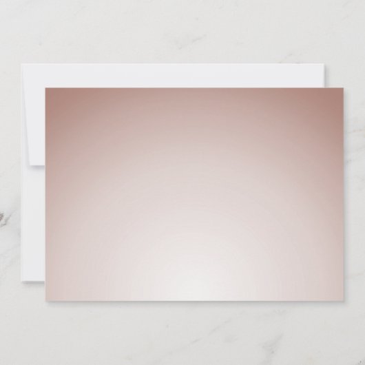 Casual Roos Gold | Moderne bruiloft Save The Date (Achterkant)