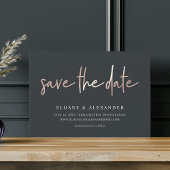 Casual Roos Gold | Moderne bruiloft Save The Date