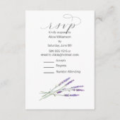 Casual RSVP-kaart Lavendel Waterverf Informatiekaartje (Voorkant)