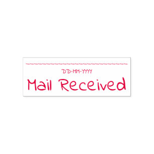 Casual Rubberstempel "Ontvangen e-mail" Zelfinktende Stempel