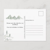 Casual rustieke familie hut Save the Date | Aankondigingskaart (Achterkant)