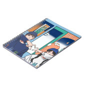 Casual Schattige Stadspaar Notitieboek (Linkerzijde)