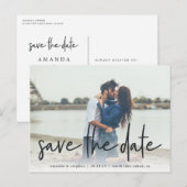 Casual schets | Foto Sla de datum op Aankondigingskaart (Voorkant / Achterkant)