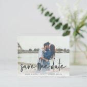 Casual schets | Foto Sla de datum op Aankondigingskaart (Staand voorkant)