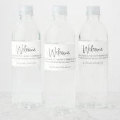 Casual schrijven bruiloft Welkome cadeautas Waterfles Etiket (Flessen)