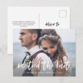 Casual Script | Aankondiging van de fotouitgave Briefkaart (Voorkant / Achterkant)