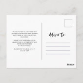 Casual Script | Aankondiging van twee foto-elopeme Briefkaart (Achterkant)