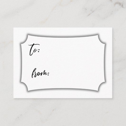 Casual Script Display Baby shower Geen cadeauverpa Informatiekaartje (Achterkant)