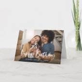 Casual script en foto's | Fijne verjaardag Kaart (Voorkant)