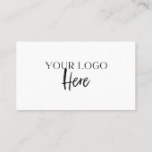 Casual script en hartelijke dank | Logo Back Visitekaartje (Achterkant)