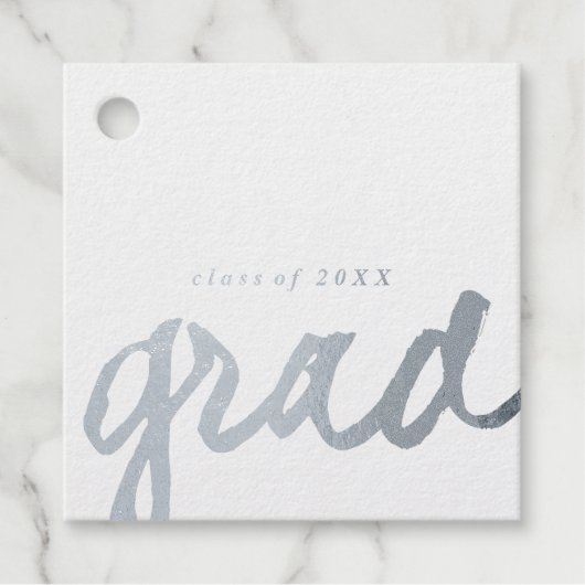 Casual Script | Folie Afstuderen Cadeaus Labels | (Voorkant)