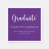 Casual Script Modern Afstuderen Papieren servetten (Voorkant)