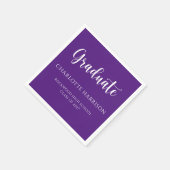 Casual Script Modern Afstuderen Papieren servetten (Hoek)