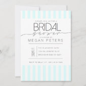 Casual Script | Modern Mint Vrijgezellenfeest Kaart (Voorkant)