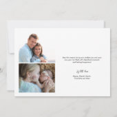 Casual Script Multi foto Vrolijk kerstfeest Feestdagenkaart (Achterkant)