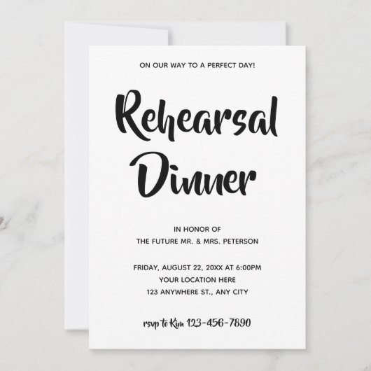 Casual Script | Pleitzitting Kaart (Voorkant)