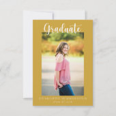 Casual script twee foto | Aankondiging Afstuderen (Voorkant)