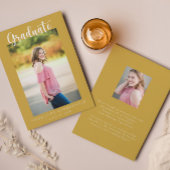 Casual script twee foto | Aankondiging Afstuderen