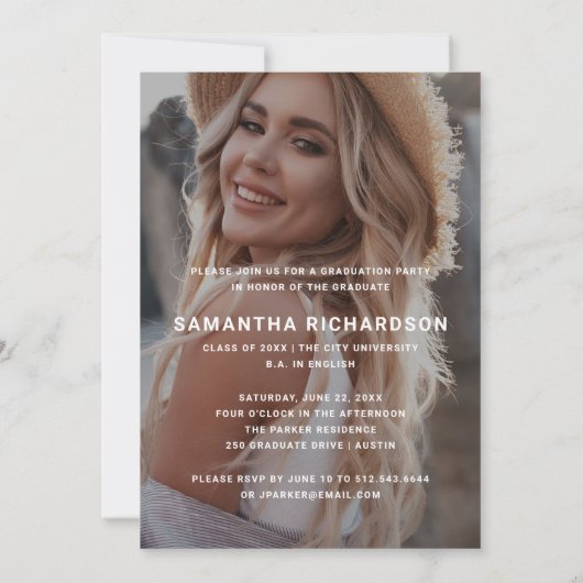 Casual Script | Twee fotograafpartijen Kaart (Achterkant)