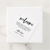 Casual Script | Welkomstcadeau voor bruiloft of ma Bedankjes Labels (In situ)