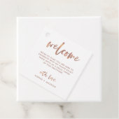 Casual Script | Welkomstcadeau voor bruiloft of ma Bedankjes Labels (In situ)