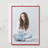 Casual Script White | Twee fotograafpartijen Kaart (Achterkant)