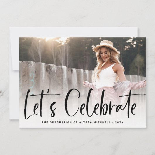 Casual script zwart | Twee fotograafpartijen Kaart (Voorkant)