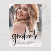 Casual script zwart | Twee fotograafpartijen Uitnodiging Briefkaart (Voorkant)