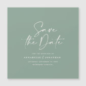 Casual scriptpagina groene typografie bruiloft beh (Voorkant)