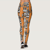 Casual Skeletons Halloween Leggings (Achterkant)