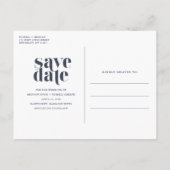 Casual Starfish Beach Bruiloft Save the Date Aankondigingskaart (Achterkant)