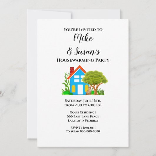 Casual stijl Uitnodiging voor opwarming van de aar (Voorkant)