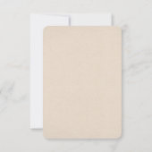 Casual strand mason jar bruiloft RSVP (Achterkant)