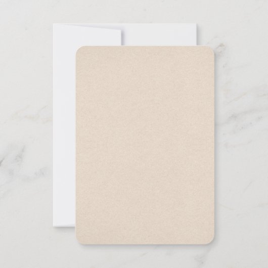 Casual strand mason jar bruiloft RSVP (Achterkant)