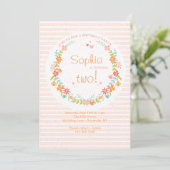 Casual Stripes-uitnodiging Kaart (Staand voorkant)