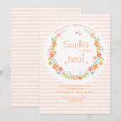 Casual Stripes-uitnodiging Kaart (Voorkant / Achterkant)