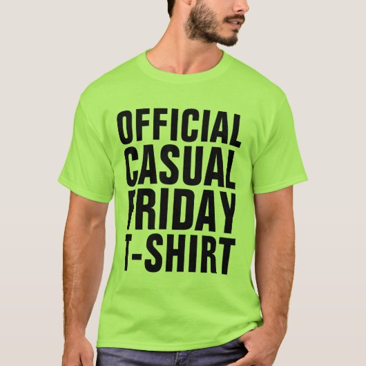 CASUAL T-shirts op VRIJDAG (Voorkant)