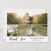 Casual Thank You Script Wedding Photo (Voorkant)