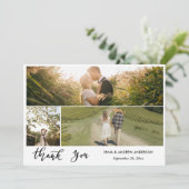 Casual Thank You Script Wedding Photo (Staand voorkant)