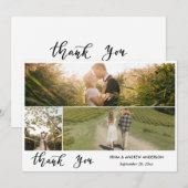 Casual Thank You Script Wedding Photo (Voorkant / Achterkant)