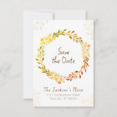 Casual Thanksgiving Flat Save the Date Kaart (Voorkant)