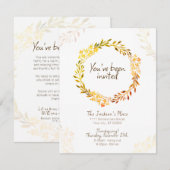 Casual Thanksgiving Invitation - Make it your own Kaart (Voorkant / Achterkant)