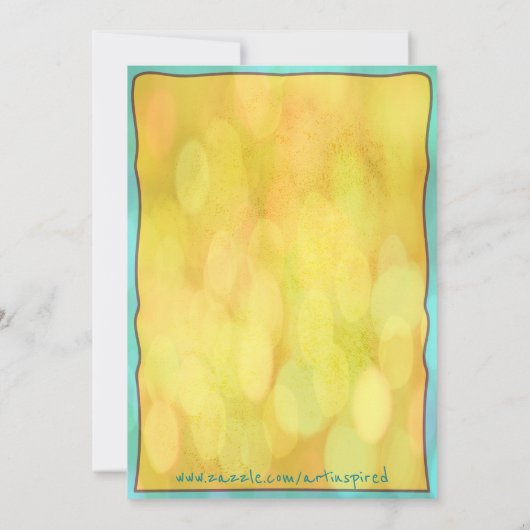 Casual uitnodiging Bunco Bash (Achterkant)