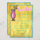 Casual uitnodiging Bunco Bash (Voorkant / Achterkant)