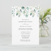 Casual uitnodiging tot het ontvangen van weddensch (Staand voorkant)